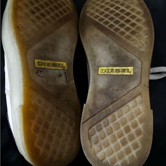 Diesel fur logo sneakers classic platform flats cute shoes y2k - Picture 4 of 7